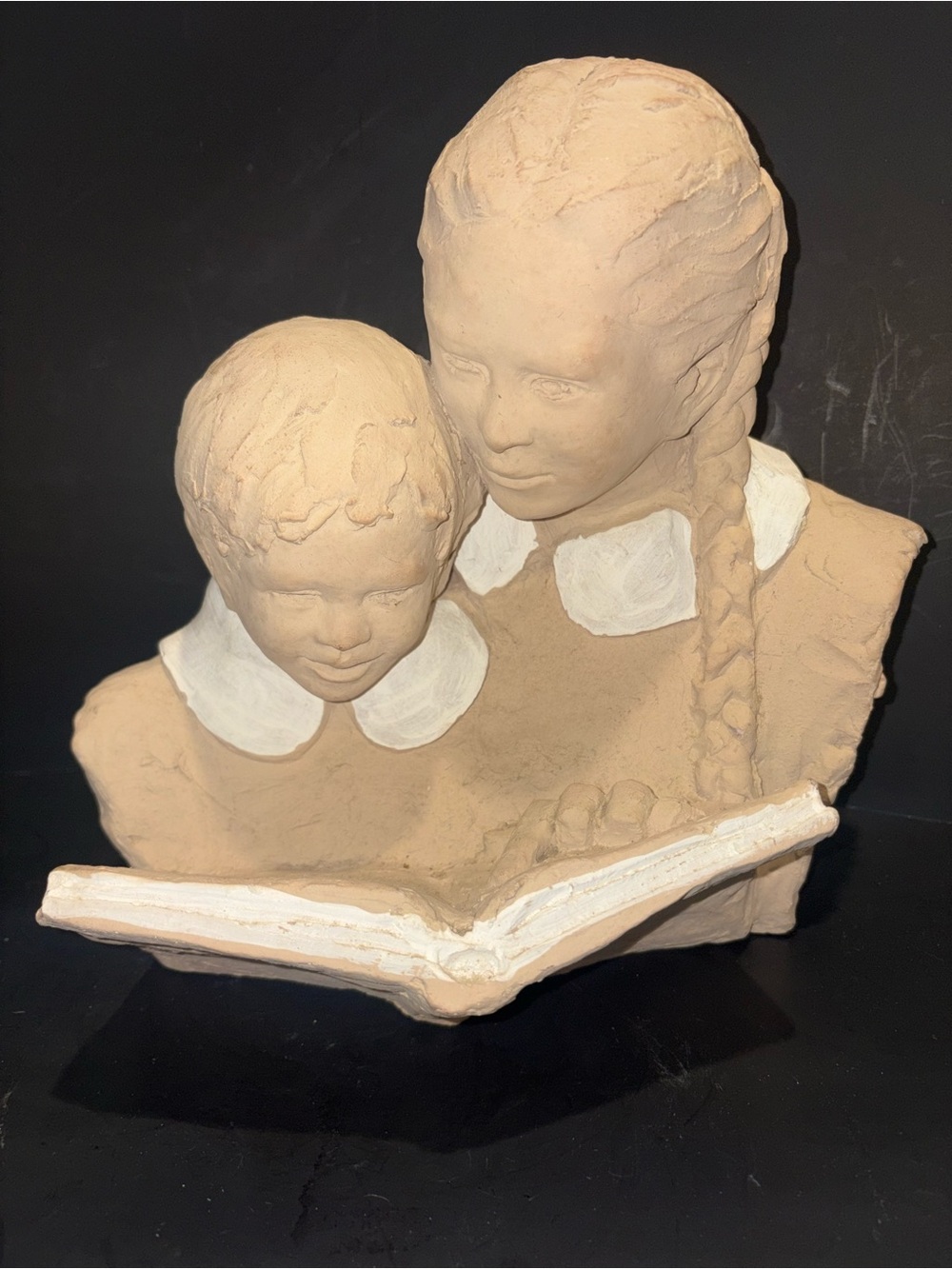 Vintage 1984 Austin Sculpture “Pleasureful Pages” Signed by artist Jordan